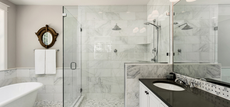 bathroom shower door installation in Parkway